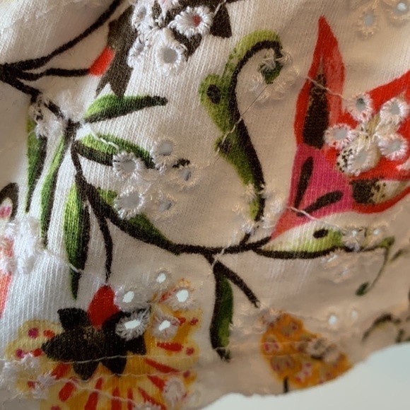 J. Jill Floral Embroidered Sleeveless Blouse Size Small Petite - Picture 10 of 16